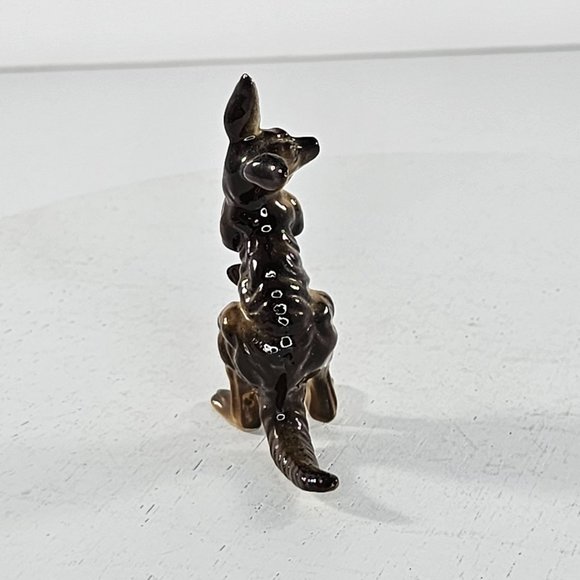 Vintage Kangaroo Joey Mom Baby Miniature Figurine Bone China Dollhouse - Picture 4 of 6